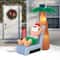 Glitzhome® 6ft. LED Lighted Santa Under Coconut Tree Inflatable Décor